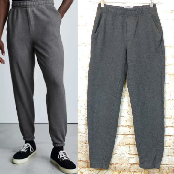 Everlane Other - Everlane Mens Size S Organic Cotton Track Jogger Sweatpants Heather Gray Unisex